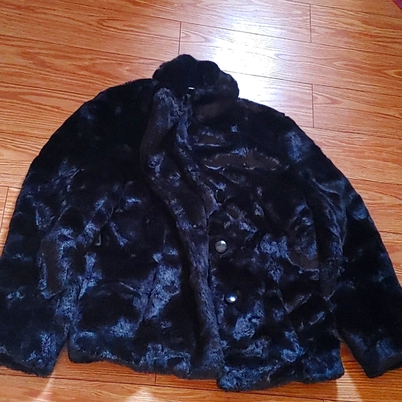 FLUFFY COAT STYLISH JACKET WITH MATCHING DESIGN SCARF - Picture 8 of 10